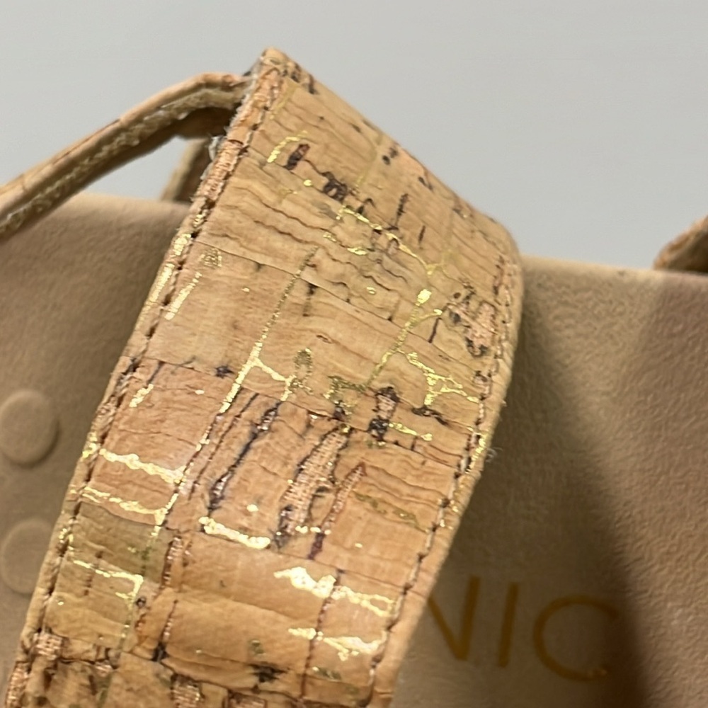 VIONIC Teagan Beach Summer "Cork" Hook/Loop 2 Strap Buckle Slingback Sandal SZ 7 - Picture 10 of 13